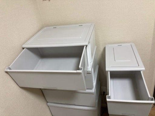 収納ケース Nフラッテ 引き出しタイプ レギュラーサイズ　グレー 取引中］ニトリ・収納 Nフラッテ(ライトグレー) (S Higa) 中頭の