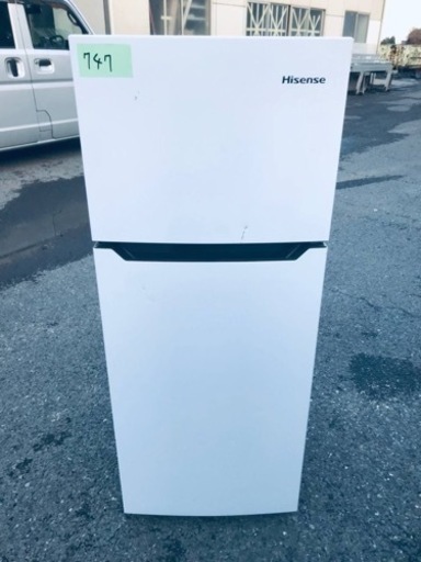 ③✨2019年製✨747番 Hisense✨2ドア冷凍冷蔵庫✨HR-B12C‼️
