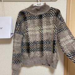 AZUL by moussy シャギーニット