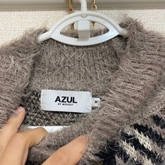 AZUL by moussy シャギーニットの画像