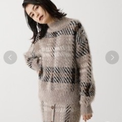 AZUL by moussy シャギーニットの画像