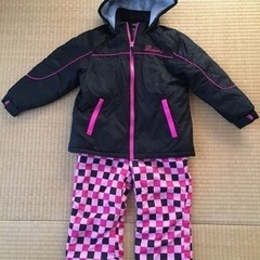 スキーウェア　ピンク黒120cm