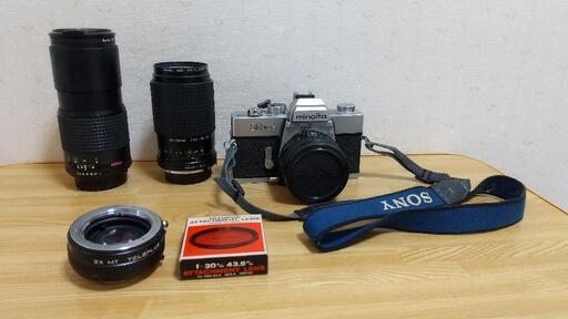 MINOLTA   一眼レフ  200ミリ望遠レンズ
