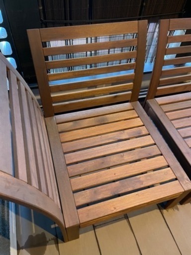 IKEA  ガーデンソファー　ガーデンチェア　2脚