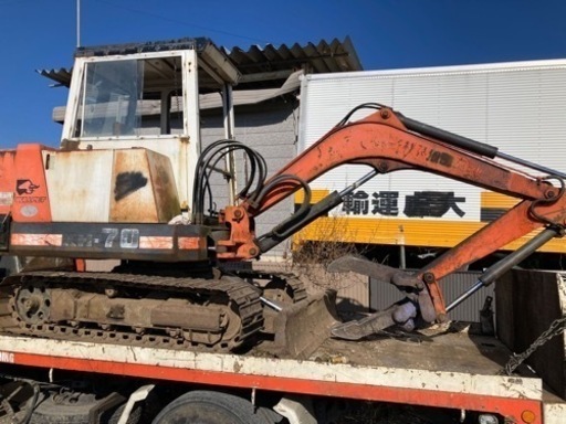 クボタKH-70ミニショベル はさみを含む