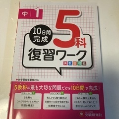 中学一年 5教科復習ワーク  4実技科 問題集 の画像