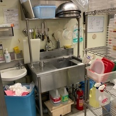 棚付きステンレスシンク　キャンセル待ちでお願いします