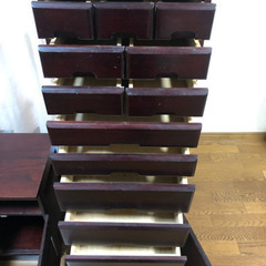 【譲渡者決定】ハイチェスト　民芸家具風