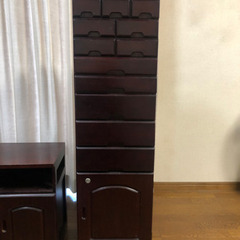 【譲渡者決定】ハイチェスト　民芸家具風の画像