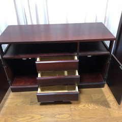 【譲渡者決定】テレビ台　ローチェスト　民芸家具風の画像