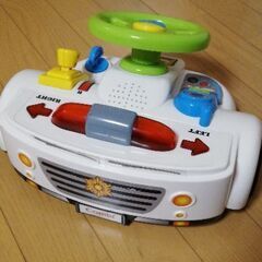 お巡りさんになりきり　パトカーの画像