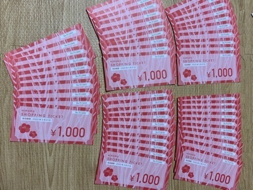 決まりました！早い者勝ち！ヒロロ商品券55000円→49000円