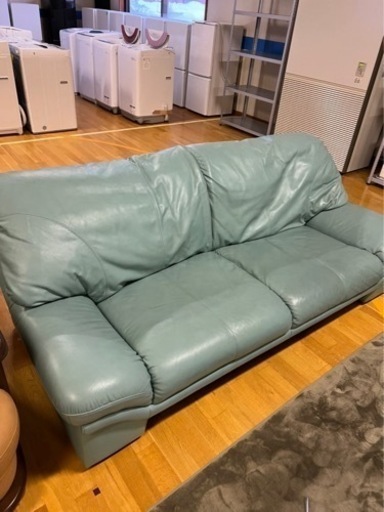 本革☆ホースハイド レザーソファー 3人掛け 札幌近郊配送も対応可能です。