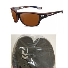 【Daiwa】偏光サングラス&ケース付き（茶色）