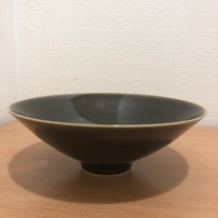 中国古磁器　大清康熙　柿釉茶碗の画像