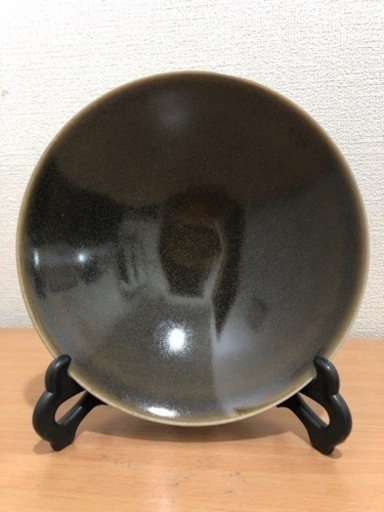 中国古磁器　大清康熙　柿釉茶碗