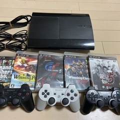 PS3本体　動作確認済み　ソフト5本セット