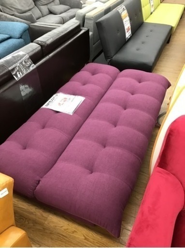KM-2【ご来店頂ける方限定】収納付き　ソファベッド