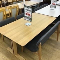 KM-3【ご来店頂ける方限定】新入荷　アウトレット　ベンチダイニング4点セット　ナチュラル