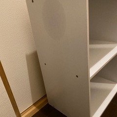 【引き取り限定】カラーボックス 白 2段の画像