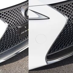 日本製　LC500/ｈ用　コンバーチブル カーボン ロアグリル ドライカーボンの画像