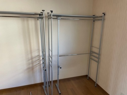 突っ張り棚【洋服掛けにもなります！】※値下げしました！