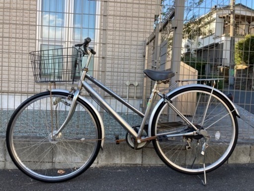 (タイヤ美品)CHRBOURG27インチ変速自転車