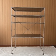 無印良品　ステンレスユニットシェルフ