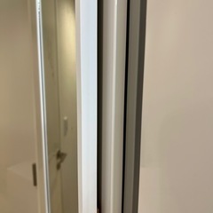 ニトリ　壁掛けミラー　ホワイトの画像