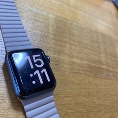 値下げ！Apple Watch 3の38mm space grayの画像