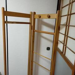 ハンガー　洋服掛け　カバン掛け　ナチュラル　ドライフラワーなど飾...