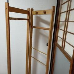 ハンガー　洋服掛け　カバン掛け　ナチュラル　ドライフラワーなど飾るのに是非の画像