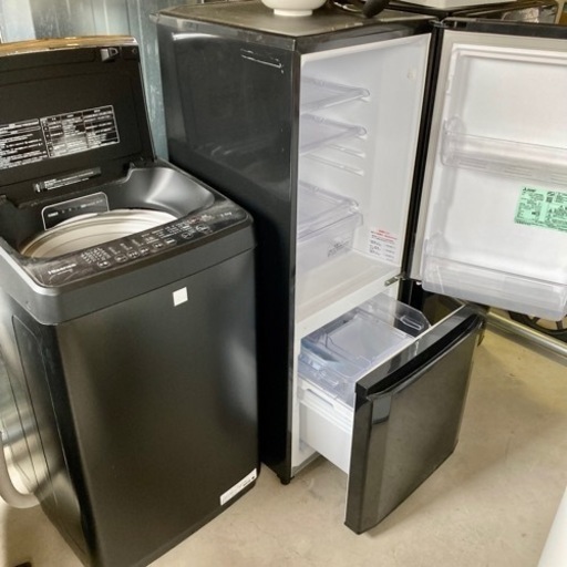 【ありがとうございました❗️】限定1セット♪☆★ 人気のブラック冷蔵庫・洗濯機セット♪ ★☆