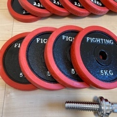 FIGHTING ROAD　ラバーダンベル　50kgセットの画像