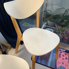 【取りに来て頂ける方に限定】白いチェア2つの画像