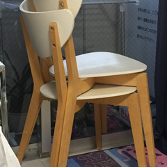 【取りに来て頂ける方に限定】白いチェア2つの画像