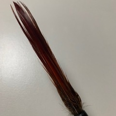 【貸します】赤鶏羽根筆　希少品　1度だけ使用しました − 福岡県