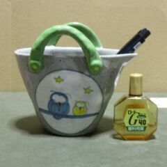 ●値下げ↓　未使用　有田焼フクロウ　キャリーバッグ　出品今週1/29までの画像