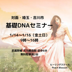 《1/14.15.16@埼玉・吉川》シータヒーリング基礎DNAセ...