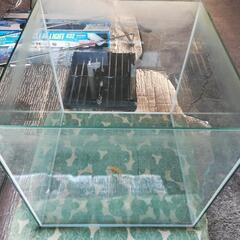 45cmキューブフチ無し水槽　高級感あります