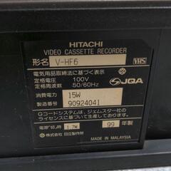 ビデオデッキ V-HF6 日立 HITACHI リモコン付きの画像