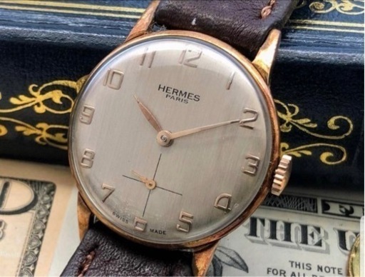 【美品】ヴィンテージ エルメス 31㎜ 手巻 腕時計 50’s アンティーク