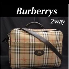 burberrys バーバリー  大容量　2wayショルダーバッグ　ノバチェック