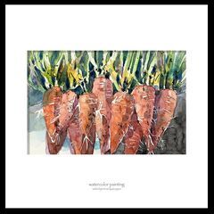 【京都水彩画塾】1月30日（日）「にんじんを描く」ワークショップ！の画像