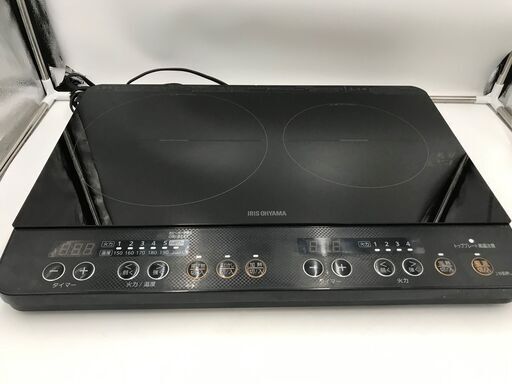 ★9/8到着指定品【美品】2口IHコンロ 「アイリスオオヤマ」管理No1「基本送料無料」