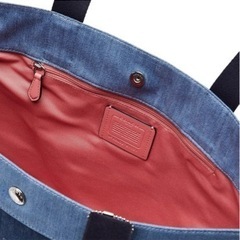 COACH トートバッグ F91131 キャンバスデニム の画像
