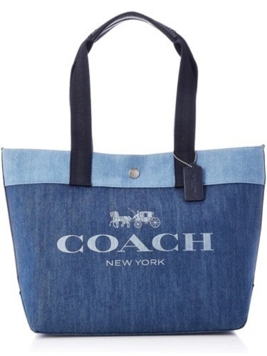 COACH トートバッグ F91131 キャンバスデニム
