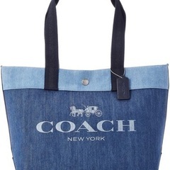 COACH トートバッグ F91131 キャンバスデニム 