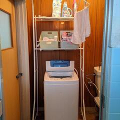 【取引者決定】ニトリ 洗濯機ラック 収納箱付きの画像