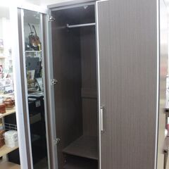 ニトリ✨洋服タンス✨ワードローブ✨アイビス90✨ダークブラウン✨幅90cm✨高さ190cm✨中古品【こちらは店舗です。浜村鹿野温泉ICから3分 買取本舗 宮本リサイクル 営業時間9～19時 定休日水曜のみ←連絡できませんm(_ _)m】 G124の画像